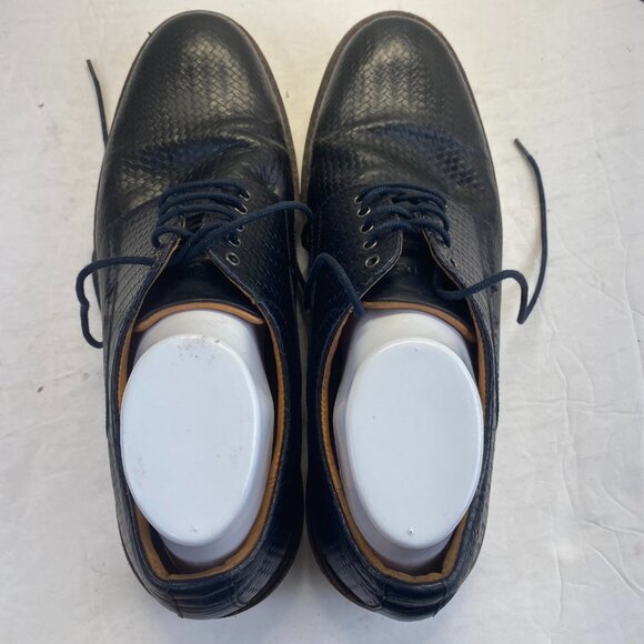 Massimo Dutti Men\'s Oxford shoe. Black Leather Size EU-45 2102/222/400 Lace Up main image 7